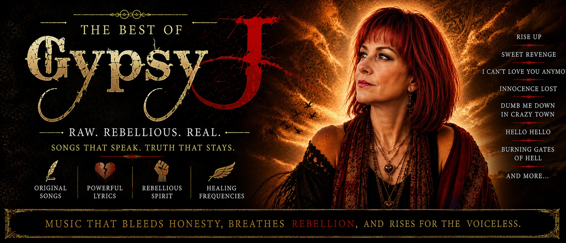 The Best of Gypsy J — Raw. Rebellious. Real. Featured original songs